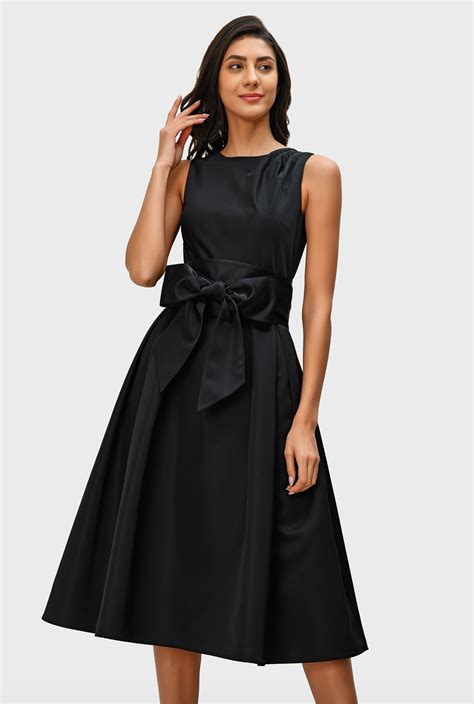 bow belt dress|More.